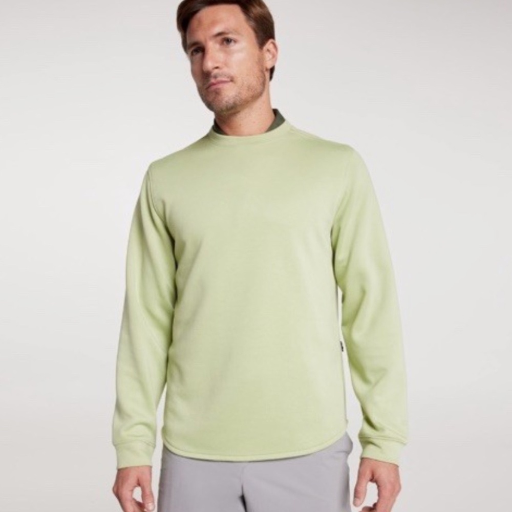 VRST Men's Light Green Golf Pinnacle crewneck Pullover